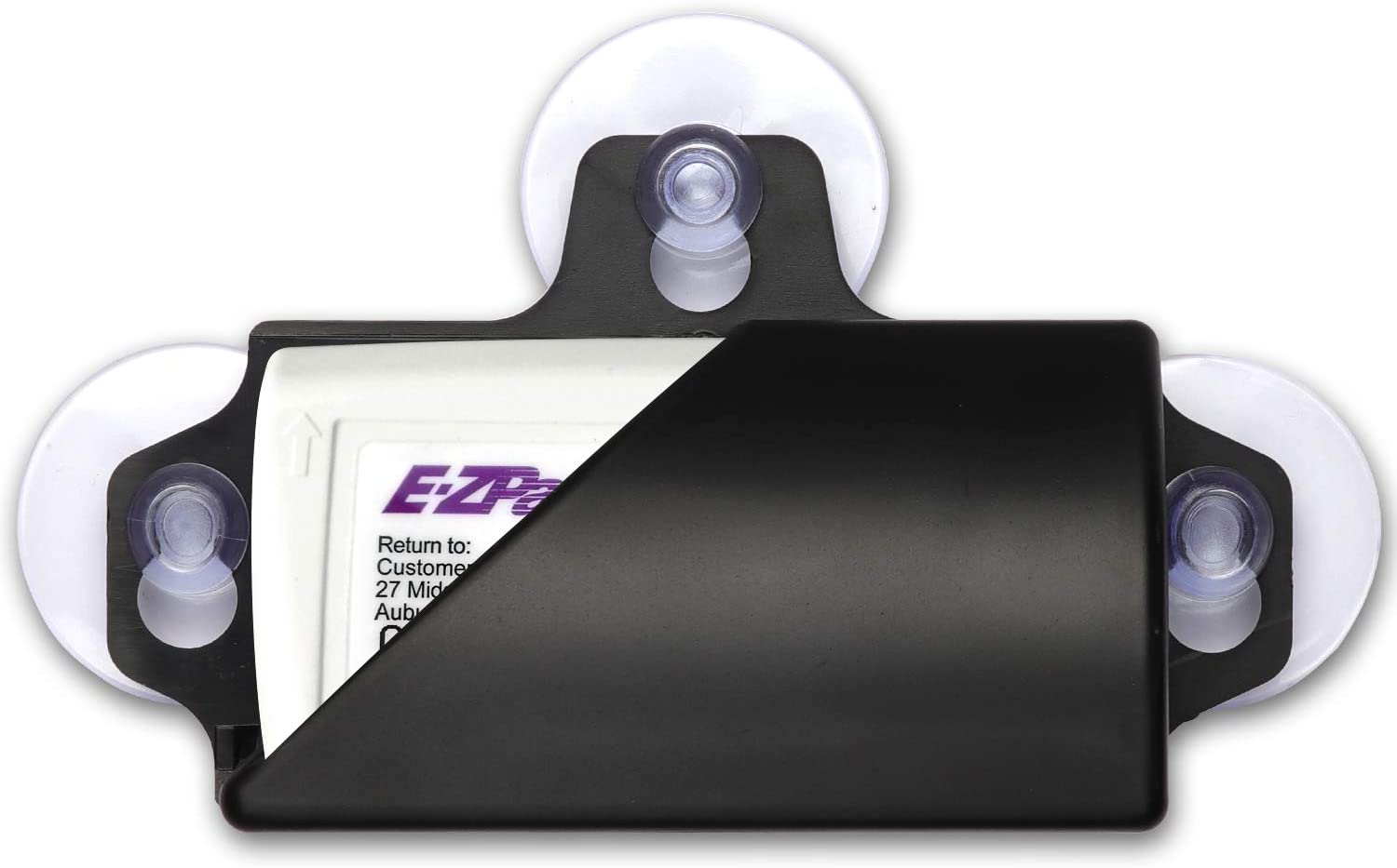 EZ Pass Toll Holder. Super Strong Holder with Suction Cups. Holds Tightly  to Your Car Windshield - Black, By NuBliss